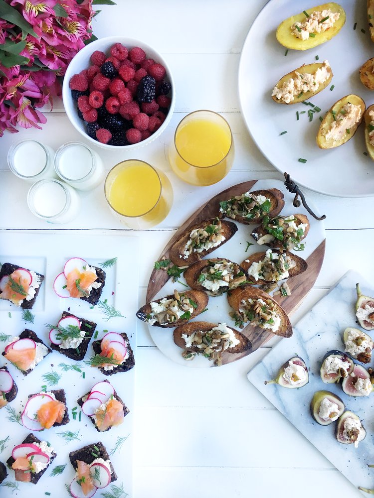 boursin cheese table presentation