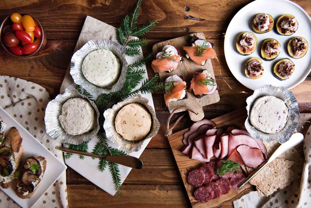 table apéritifs avec boursin