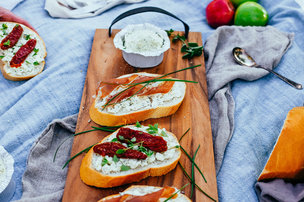 tartine fromage boursin picnic