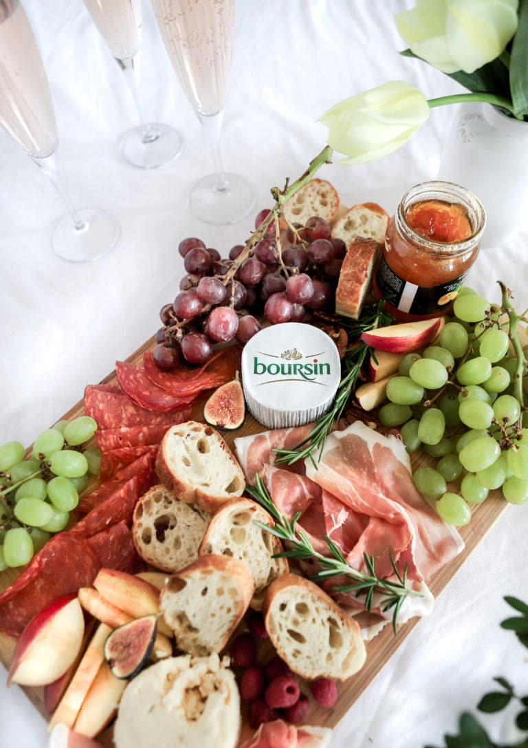 Boursin Planch ham grapes