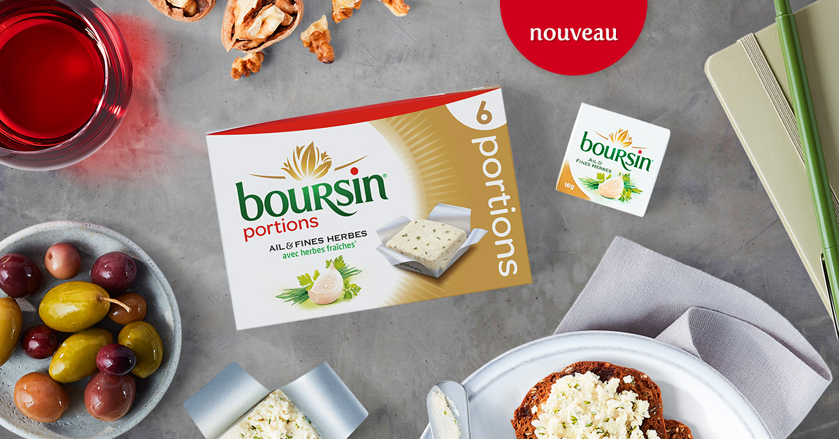 Nouveau Boursin maintenant en portions Boursin Canada
